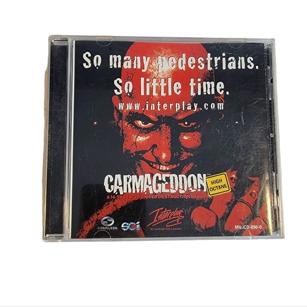 Carmageddon High Octane Vintage PC Game 1998 Tested Working